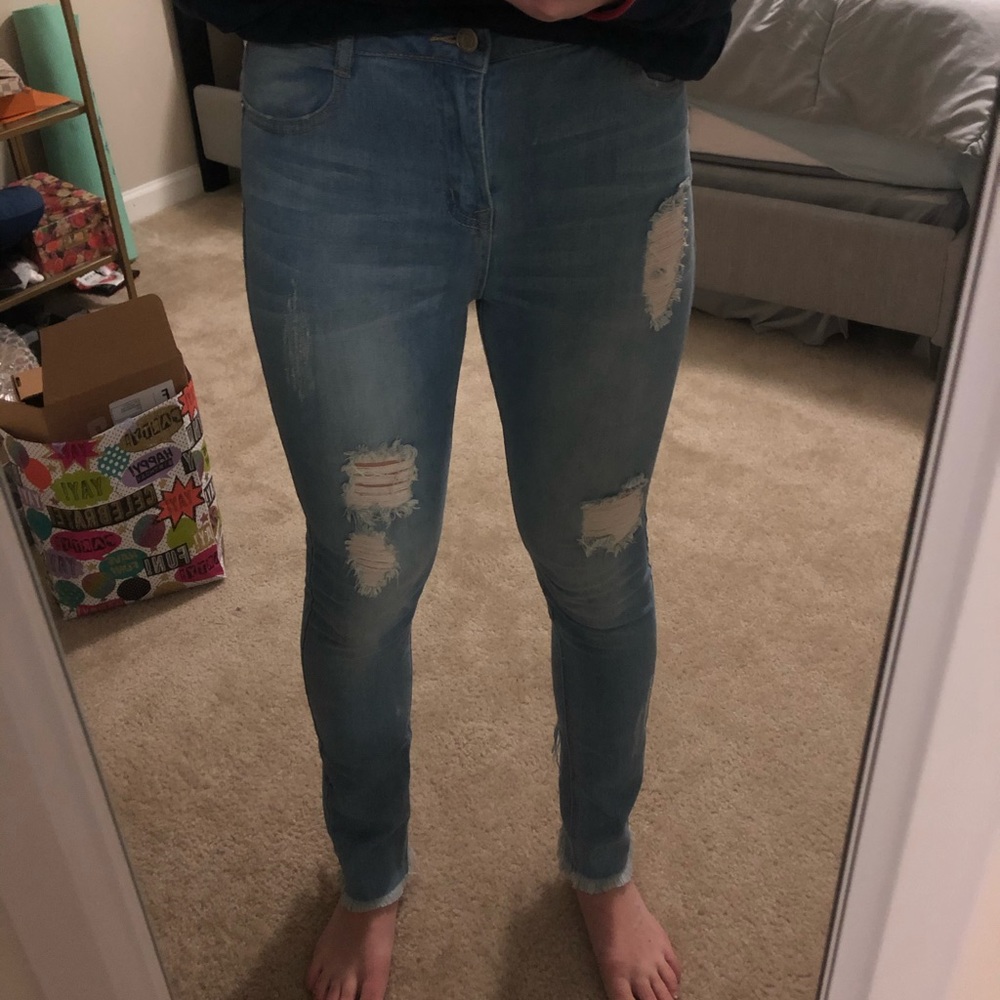Missguided mid rise skinny jeans US 6